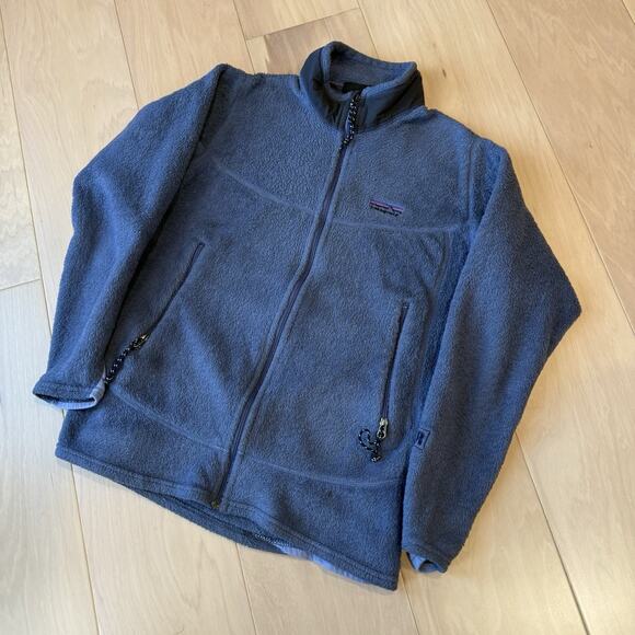 Patagonia R2 Fleece Jacket Women's Large Blue Purple Full Zip Outerwear - Picture 9 of 9